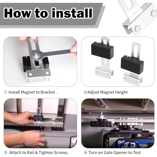 2-Pack Square Gate Magnet with Mounting Bracket & Wrench | Hand Tools - Image 8
