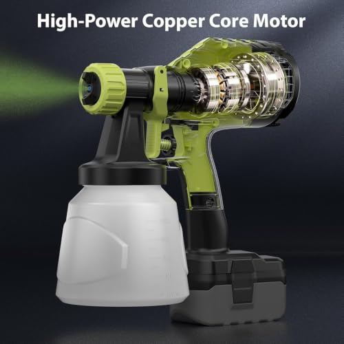 Paint Sprayer Compatible with Ryobi 18V Battery(Battery | Home Repair - Image 6