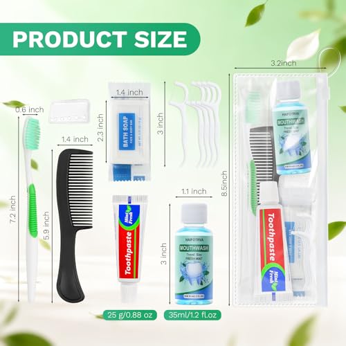 30 Set Personal Hygiene Kit Bulk,8-in-1 Travel Toothbrush Kit - Image 5