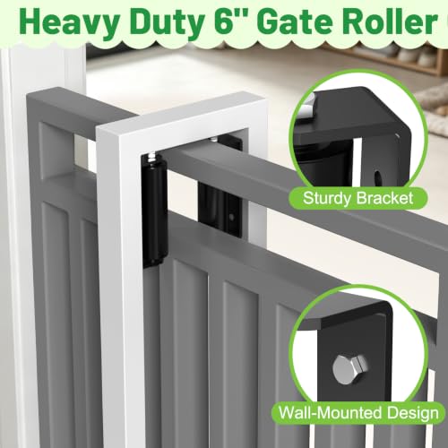 2 Pack 6" Sliding Gate Roller Guide with C-Sliding Gate Bracket - Image 4