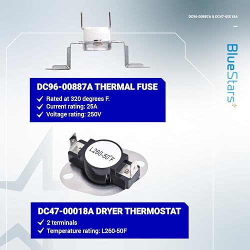 [Upgraded] BlueStars DC96-00887A Dryer Thermal Fuse - Image 6