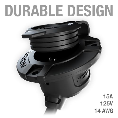 NOCO GCP1 15A Waterproof AC Port Plug & Power Inlet with 16-Inch - Image 5