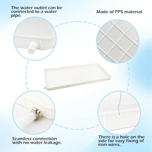Air Conditioner Drip Tray Kit with Draining Hole and Hose - Image 5