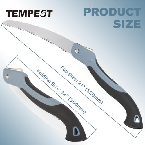 TEMPEST 10" Folding Hand Saw, Triple-Cut Razor Teeth - Image 3