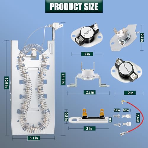 Dryer Heating Element Kit Compatible with Whirlpool & | Home Repair - Image 3