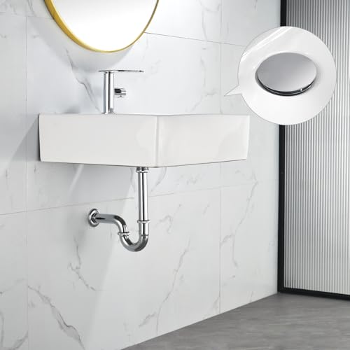 Brass P Trap with Bathroom Sink Stopper: 1-1/4 Sink Drain - Image 3