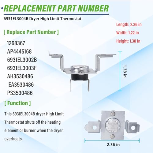 AGM30045804 Dryer Thermistor and Thermostat Kit | Laundry & Clothing - Image 3