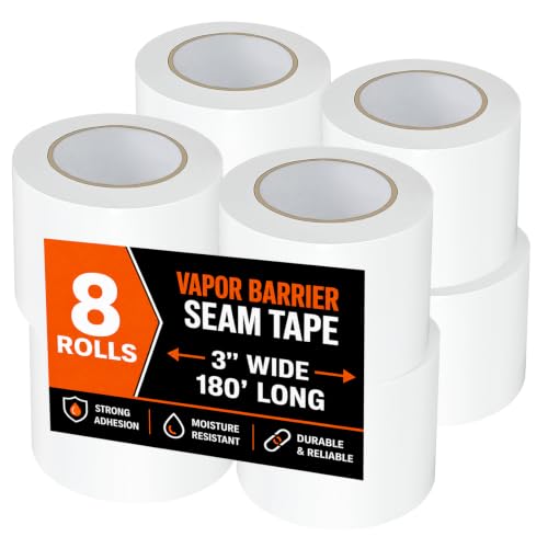 Vapor Barrier Tape, White Moisture Barrier Tape - Image 2