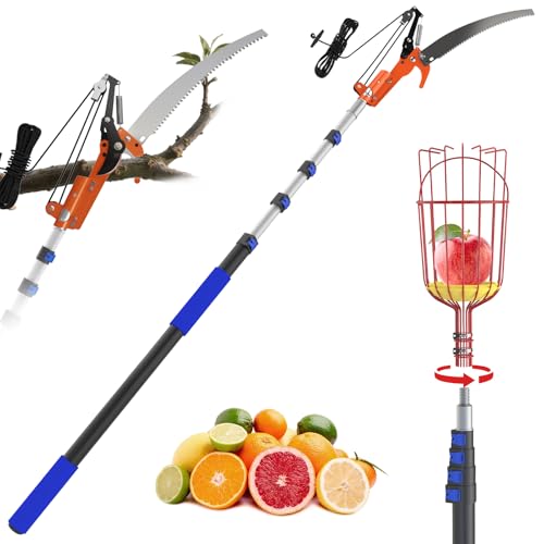 26FT Reach Pole Saw, Telescoping Tree Trimmer with 5-20FT - Image 2