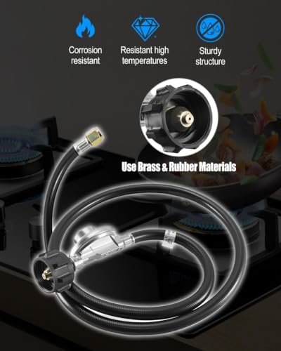 Gas Fire Pit Fireplace Safety Valve Control System Kit Assembly - Image 5