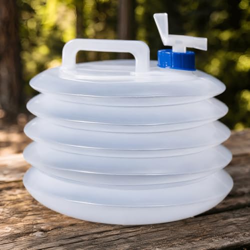 Collapsible Water Container, 5L Transparent PE Camping Canteen - Image 7