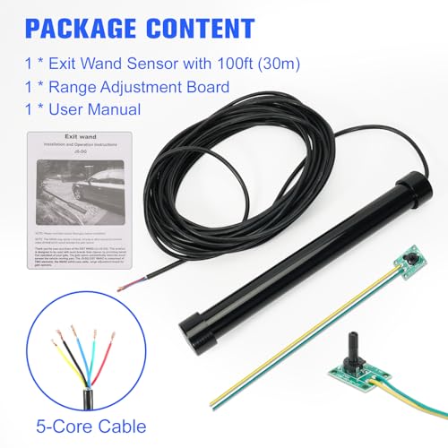 2026 Upgraded Driveway Gate Exit Wand with 100 ft Cable - Image 7