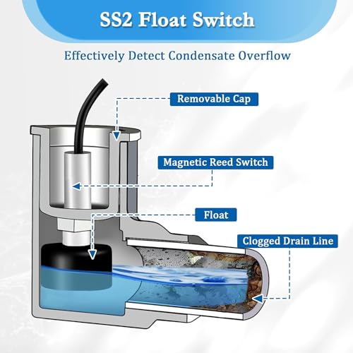 SS2 AC Float Switch L Shape Water Level Accessory with 3/4" - Image 5