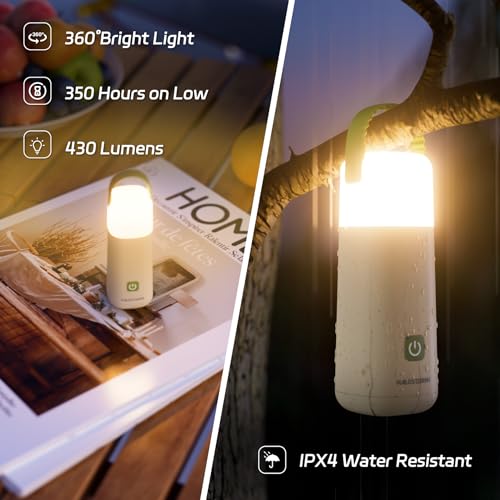 Rechargeable Camping Lantern, 350h Runtime Mini Flashlight - Image 5