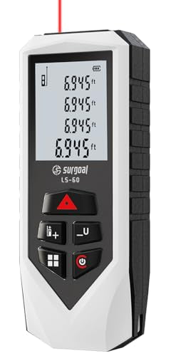 Laser Distance Measure Backlit LCD Measuring Tool 196FT - Image 2