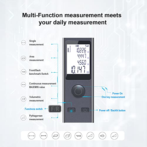 Mini Laser Distance Meter 130ft Measuring Range (LT-40P) - Image 4