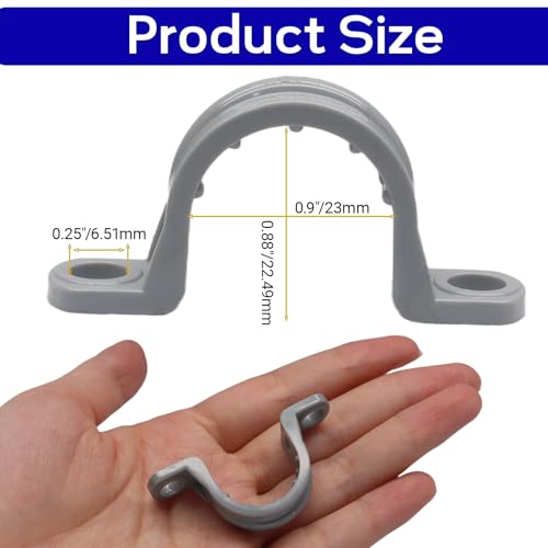 12pcs PVC Conduit Clamp 1/2 Inch Pipe Clamp - Image 3