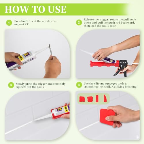 Drip-free Caulking Gun Ratchet Rod Silicone Gun Sealant | Hand Tools - Image 6