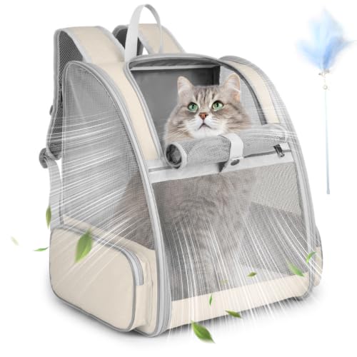 Cat Backpack, Small Dog Carrier Backpack with Ventilated Mesh - Image 2