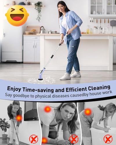 Electric Spin Scrubber for Bathroom, Shower Scrubber - Image 3