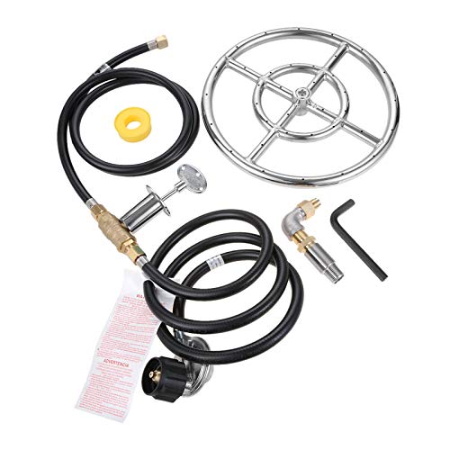 Fire Ring Burner Valve Assembly Kit, 12 inch Stainless Steel Fire - Image 2