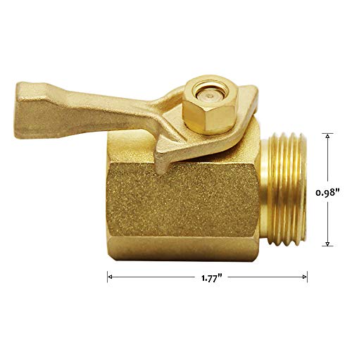 Lifynste Heavy Duty Brass Garden Hose Shut Off Valve, 3/4 Inch - Image 4