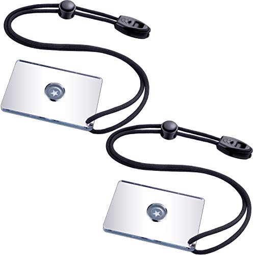 Jetec 2 Pcs Survival Signal Mirror 2 x 3 in, Rescue Reflective - Image 2