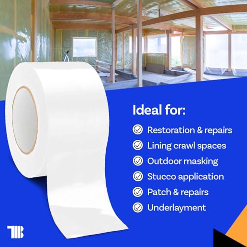 Vapor Barrier Tape - 4 inch x 180' Roll, Made in USA - Image 4
