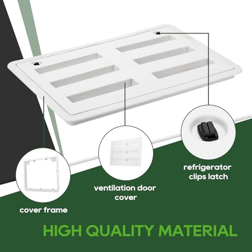 RVGUARD RV Refrigerator Vent 20-3/4"W x 10-3/4"H White - Image 5