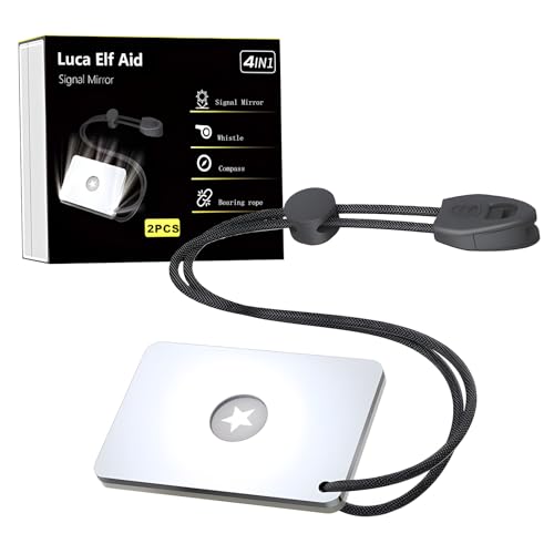 Outdoor SOS Reflective Signal Mirror Survival Tool | Travel Essentials - Image 2