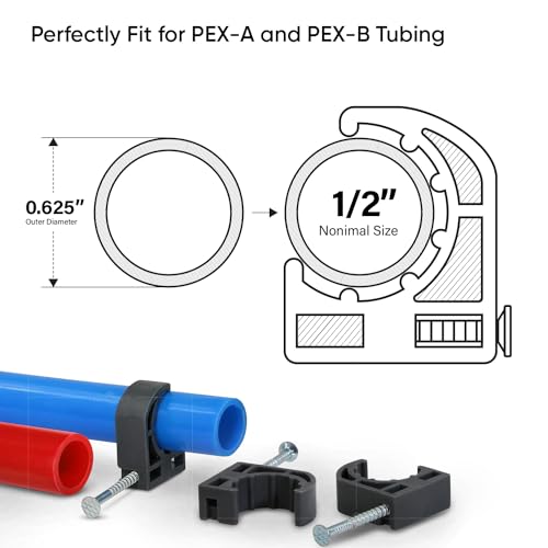 Highcraft ID234x50 Half Clamp with Nail For Pex Tubing | Hand Tools - Image 3