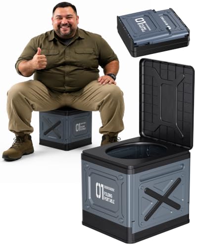 Portable Camping Toilet for Adults, Foldable Travel Toilet - Image 2