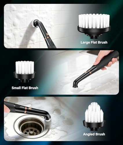 2026 Upgraded Cordless Electric Spin Scrubber, 360° High-Torque - Image 8