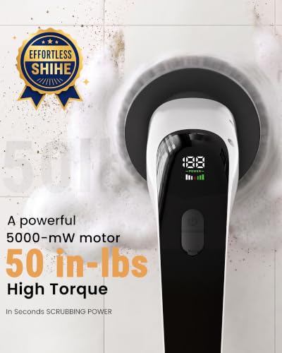 Electric Spin Scrubber, 44 in-lbs High Torque Shower - Image 3