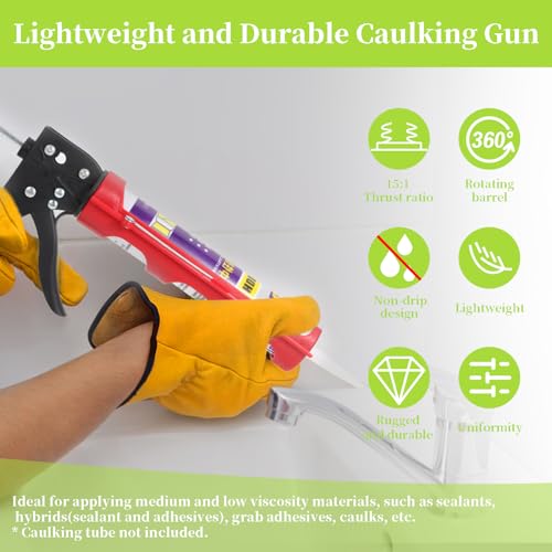 Drip-free Caulking Gun Ratchet Rod Silicone Gun Sealant | Hand Tools - Image 4