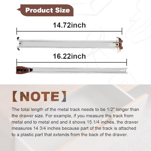 Drawer Slides Center Track for Kenlin Rite-Trak II Rails - Image 3