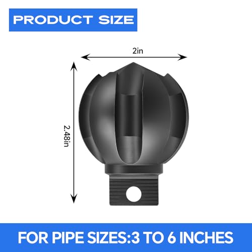 Drain Snake Drill Attachment, Multi-Functional Spherical - Image 3
