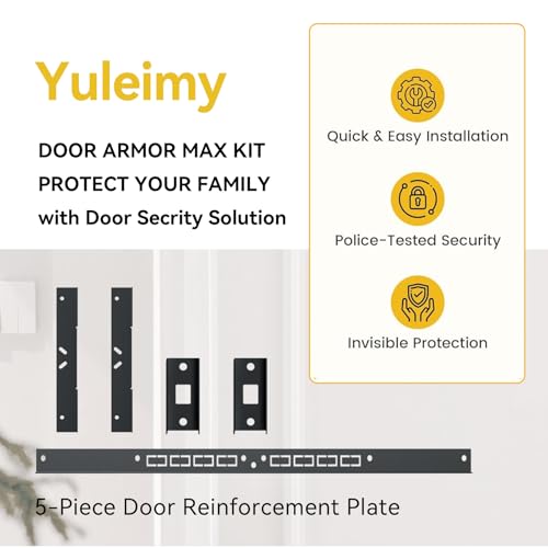 5 Pieces Door Frame Reinforcement Kit, Anti Kick Strike in Door - Image 4