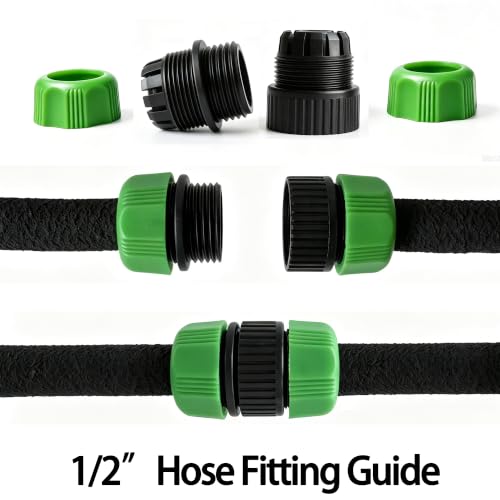 Cuckoo 1/2" Soaker Hose Fittings Repair Kit-Repair Connector 6PCS - Image 5