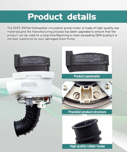 DD93-01013A Dishwasher Drain Pump Assembly BLDC VSM-E26A0 Motor - Image 4
