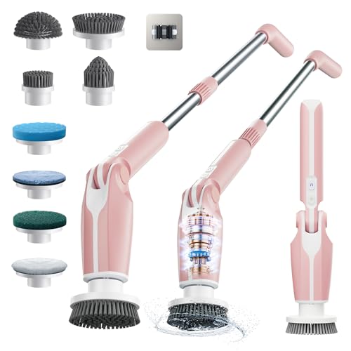 Leebein Electric Spin Scrubber, Shower Scrubber with 4 - Image 2