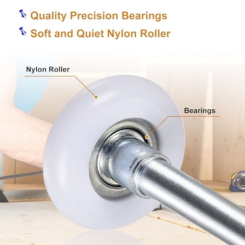 HARFINGTON 2 Pcs Garage Door Rollers 2 Inch Nylon Roller for 2 - Image 5