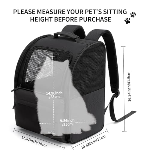 wakytu Cat Carrier Backpack,Pet Backpack Carrier | Pet Essentials - Image 5
