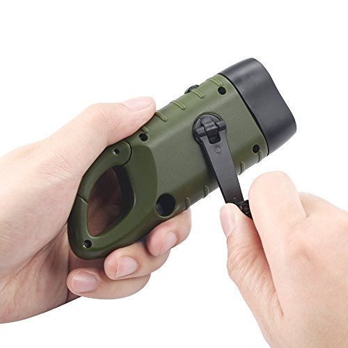 Simpeak 2-Pack Hand Crank Solar Powered Flashlight, Emergency - Image 5