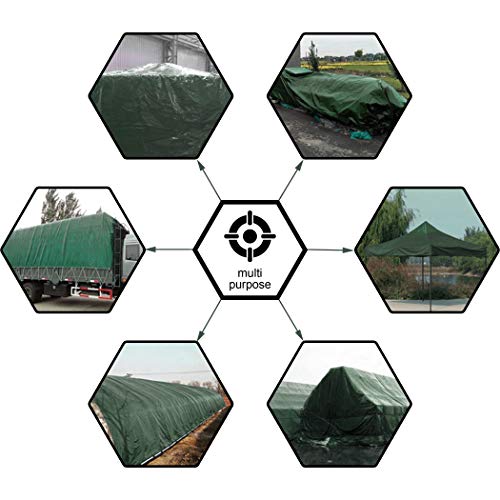 CARTMAN 10x12Ft Multipurpose Waterproof Poly Tarp Cover 8 Mil - Image 3