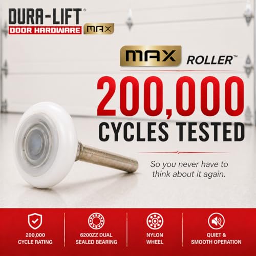Ultra-Life MAX 2" Sealed 6200ZZ Bearing Nylon Garage Door Roller - Image 5