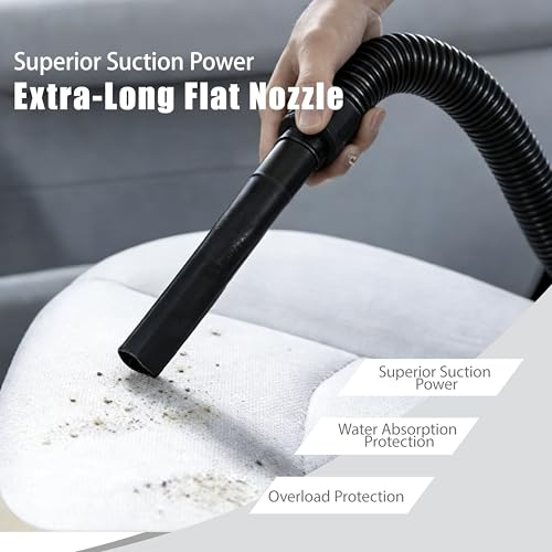 Wet Dry Shop Vacuum, Small Portable for Car Garage Black-Red Elf - Image 4