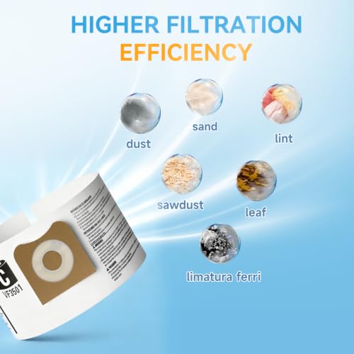 20 Pack VF3501 Vacuum Bags Fit For Rigid 4 Gallon Shop Vec Wet - Image 7