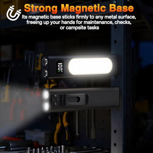 2P Rechargeable Flashlights High Lumens 1800, Magnetic Base - Image 6
