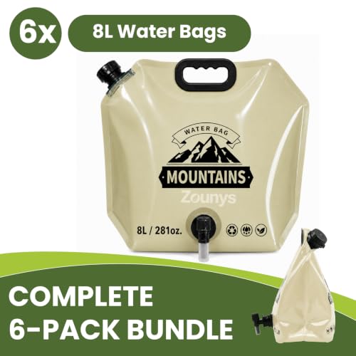 6Pack Collapsible Water Container 8L/2 Gallon Water - Image 6